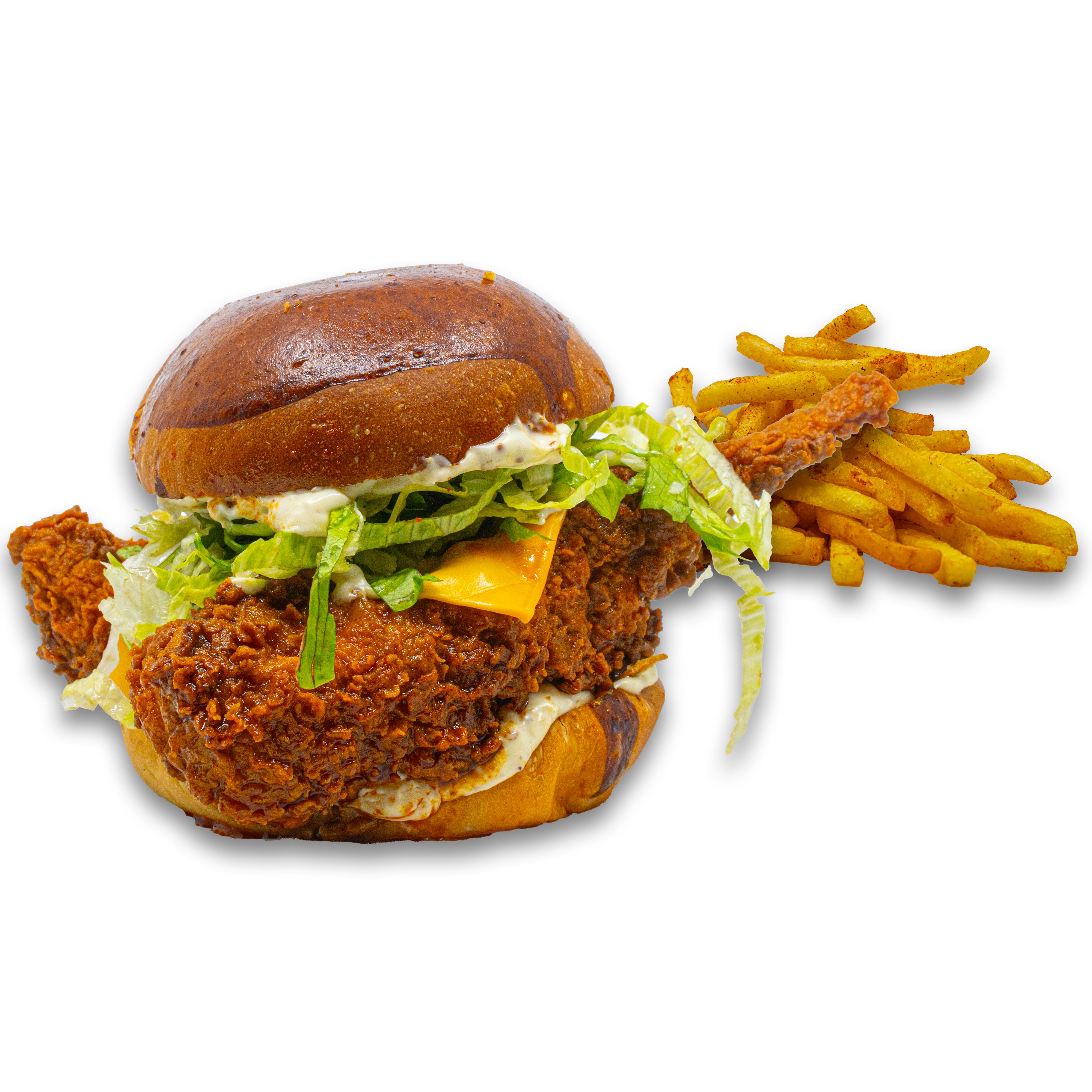 Basic Chicken Cheese Burger