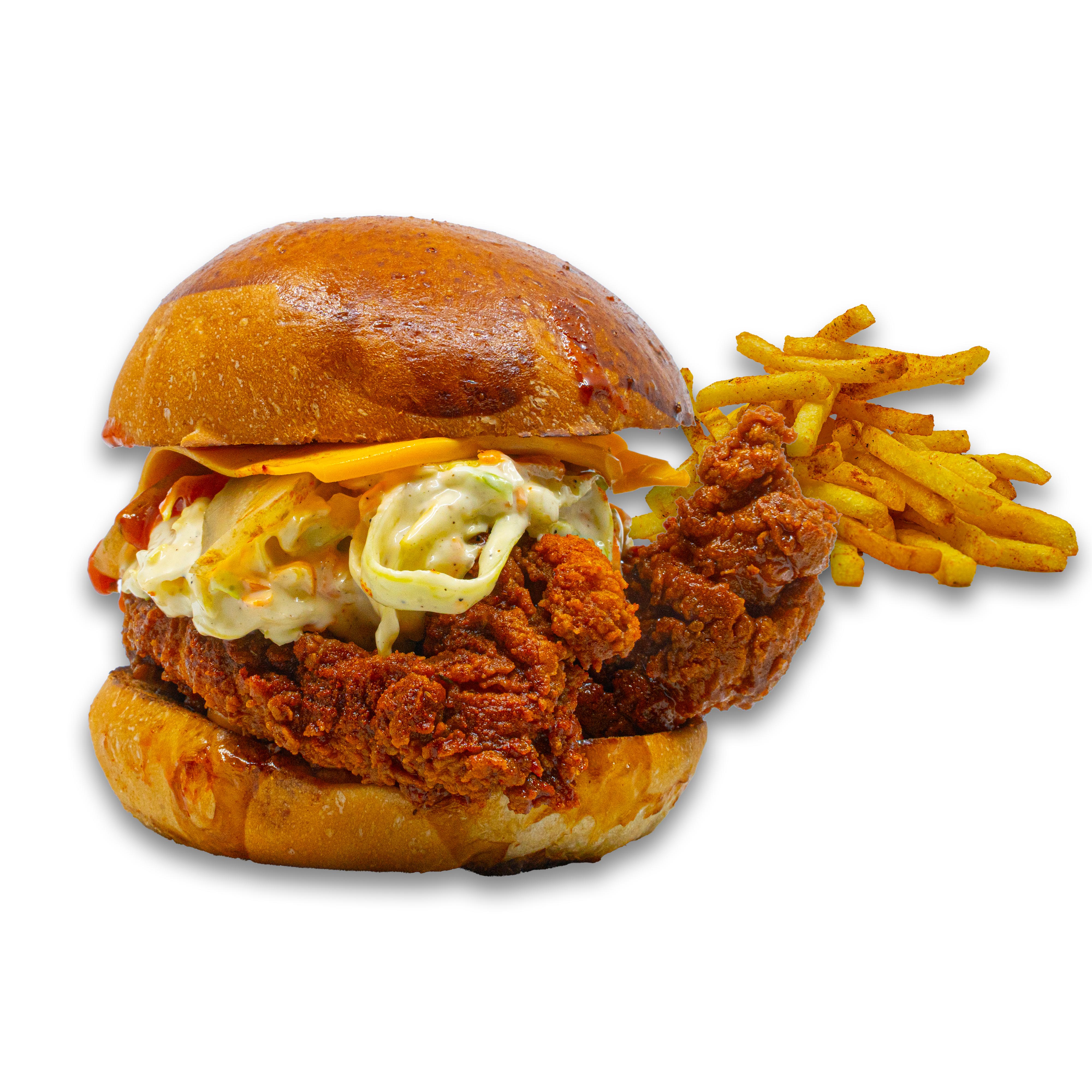 Hot Chicken Cheese Burger
